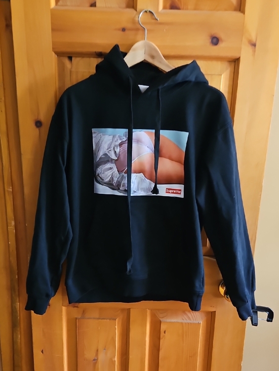 Supreme Other - Supreme Black Crewneck Hoodie with Photographic Box Logo